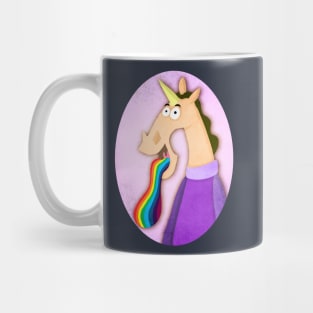 Rainbow Tongue Unicorn Mug